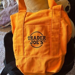 Trader Joe's Vibrant Orange Tote Bag